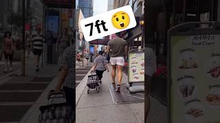 7ft Tall Guy Public Reaction #tall