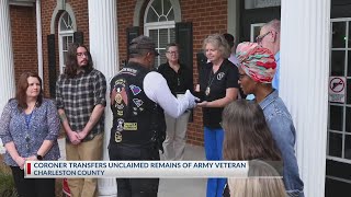 Coroner transfers unclaimed remains of Army veteran
