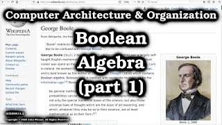 Boolean Algebra (part 1)