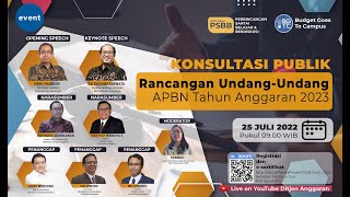 Konsultasi Publik RUU APBN Tahun Anggaran 2023