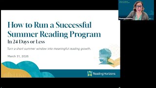 Webinar: How to Run a Successful Summer Reading Program in 24 Days or Less