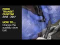 How to replace the auxiliary drive belt on the Ford Transit Custom 2013 to 2017 Diesel