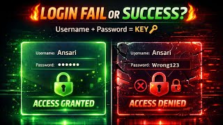 Python Username & Password Validation Program | if else Login System for Beginners