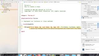 How to create and use instance variables in Objective-C