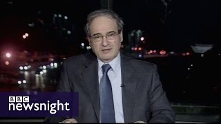 Interview with Syrian Deputy Foreign Minister Faisal Mekdad - BBC Newsnight