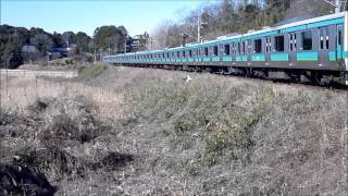 JR東日本 E231系0番台 (10両) 普通 845M 成田行 我孫子支線 成田市内にて