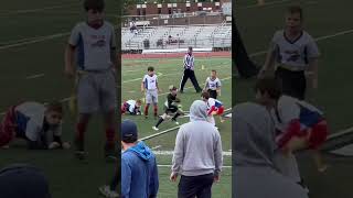 9 Year Old  Football Phenom  Takes  first play of  the game To The  House . TD !  #shorts #football