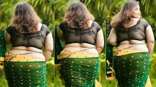 Mallu Aunty Hot Figure Moment 06 (ACS TORN) #silksareeblousedesignsimages #acstorn
