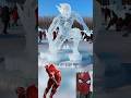 Superheroes but Ice sculpture💥 Marvel & DC-All Characters #marvel #avengers#shorts