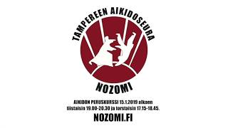 Tampereen Aikidoseura Nozomin peruskurssi alkaa 15.1.2019