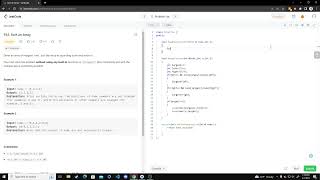 LeetCode Solution 912. Sort an Array C++