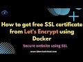 Secure your website for free using Let’s Encrypt SSL | Automatic renewal | Hands On tutorial