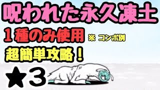 呪われた永久凍土   にゃんこ大戦争   １種で攻略    心と体、繋ぐもの  星３