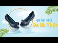 Giày Nữ Da Bò Thật đế xuồng 5cm đính nơ  - TTV Store thời trang nữ #shorts