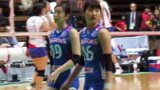 宇田沙織（Saori Uda）／ハイタッチ／2017.1.15　トヨタ車体×ＰＦＵ　Ｖリーグ女子大田大会