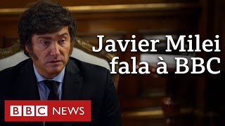 Javier Milei à BBC: 'Os perdedores agora choram pelo meu reconhecimento internacional'