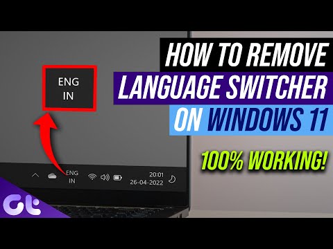 How to Remove Language Switcher from Taskbar in Windows 11