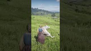 威武！小姐姐一把西瓜刀砍死三隻狼Young lady hacked 3 wolves with knife #游戏精彩时刻 #gamehighlights #reddeadredemption