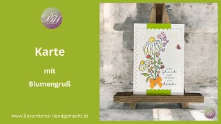 Karte mit Blumenstrauß / Mixed Florals / DIY / Produkte von Stampin’ Up!®