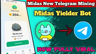 Midas New Telegram Mining App || Crypto New Airdrop || Midas Airdrop Full Guide || Telegram Mining