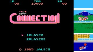 【ファミコン】シティコネクション ／ City Connection　１周クリア動画 レトロゲーム FC