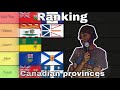 Ranking Canadian provinces from worst to best