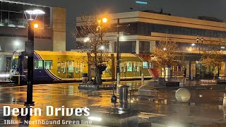 Utah Transit Authority TRAX Green Line - Train 43's first Northbound trip