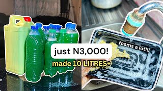 How to make Multipurpose liquid soap at home | 10 Litres+ with just N3,000