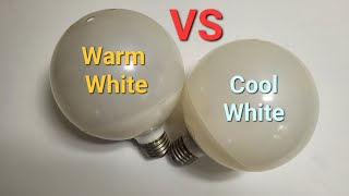 Lamps comparison #4: TOSHIBA NEO BALL 16W Warm White VS Cool White