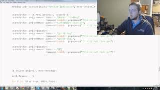 Trading option, start/stop, and help - Tkinter tutorial Python 3.4 part 18