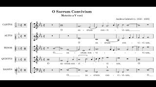 Andrea Gabrieli - O Sacrum Convivium, Sanctus \u0026 Benedictus