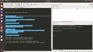 Week 3: Regression example using statsmodels and numpy
