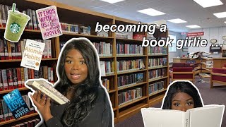 becoming a ✨book girlie✨! vlog | barnes and noble, starbucks + book haul