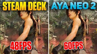 Steam Deck vs AYA NEO 2 - Shadow of the Tomb Raider