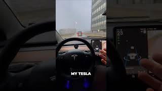 Incredible Tesla Autopilot Takes on Snowy Roads! ❄️🚗