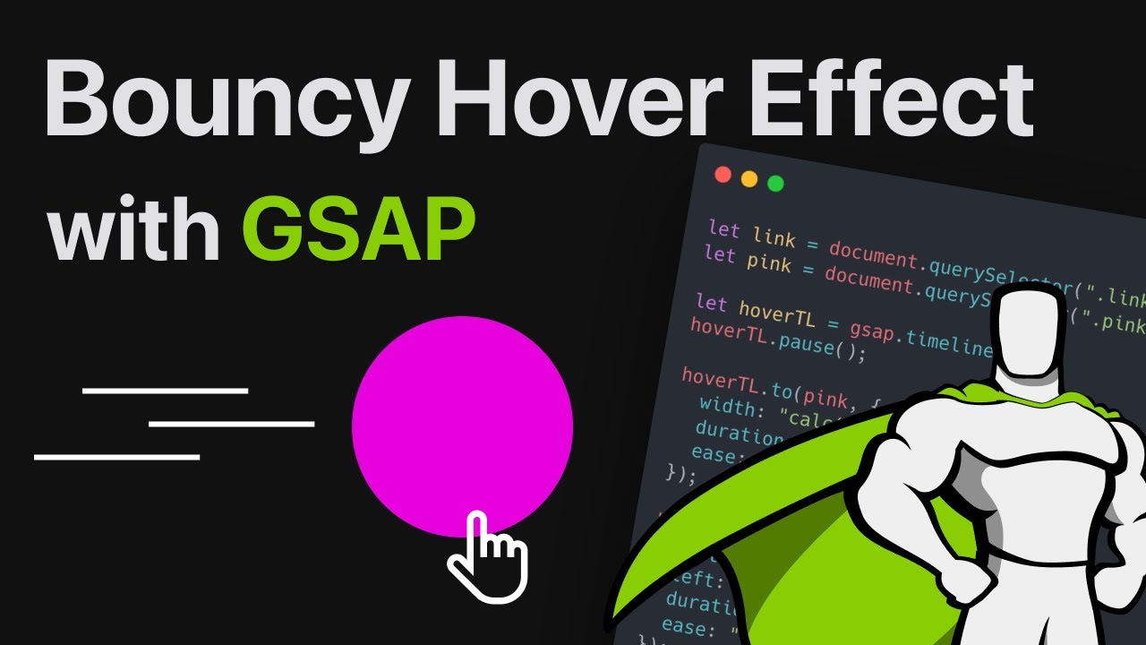 Let's Code A Bouncy Hover Effect With GSAP - YouTube