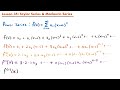 taylor series u0026 maclaurin series calculus 2 lesson 35 jk math