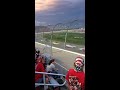 2014 sprint cup race at kansas restart from the stands