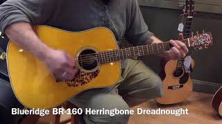 Blueridge BR-160 Herringbone Dreadnought Acoustic Guitar