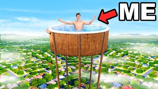 I Built the Worlds Tallest Hot Tub in my Front Yard!