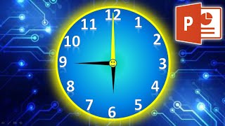 Automatic Clock Animation in Powerpoint in Hindi | Automatic watch animation in MS  PowerPoint