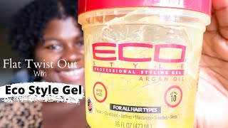 Flat twist out With Eco Style Gel Unfiltered | 4C Hair