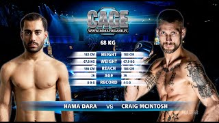 CAGE 63: DARA vs MCINTOSH  (Complete MMA Fight)