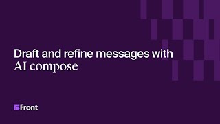 Draft and refine messages with AI Compose