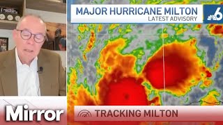 TV weatherman breaks down during Hurricane Milton report