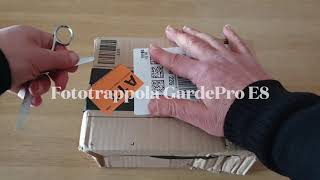 Fototrappola GardePro E8. UNBOXING