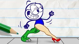 Pencilmate Gets New Legs! - Pencilmation Compilation