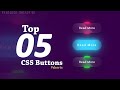 Top 5 CSS Creative Buttons Hover & Animation Effects | #shorts