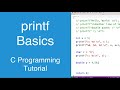 printf Basics | C Programming Tutorial