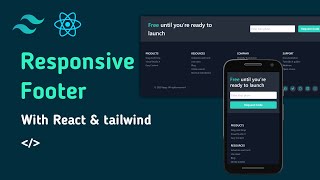 React JS と Tailwind CSS を使用してレスポンシブなフッターを作成する方法